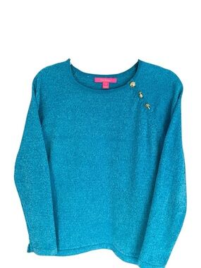 Lilly Pulitzer Blue Pippin Sweater Medium